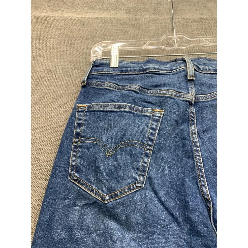 Levi's 511 Slim Fit Jeans Mens 34x29 Blue Denim Cotton Pockets Mid Rise Straight